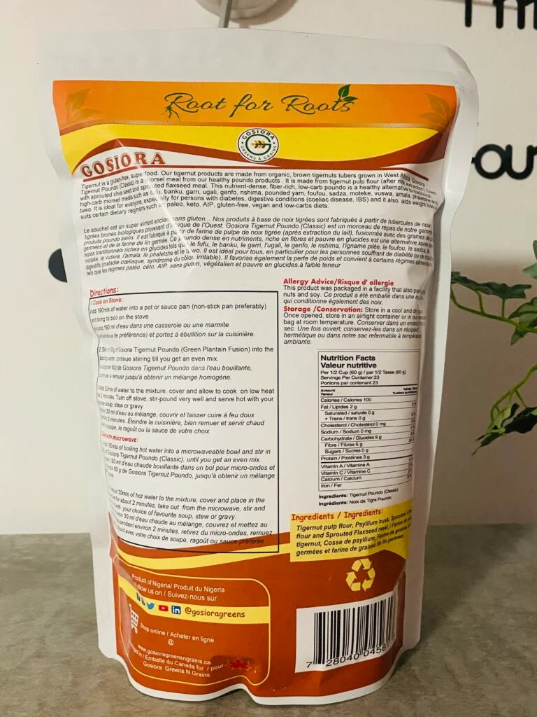 Tigernuts Poundo | Tigernuts Fufu -3lbs