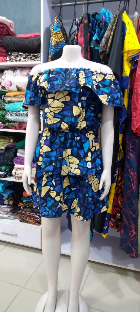 Blue & Pastel Romper