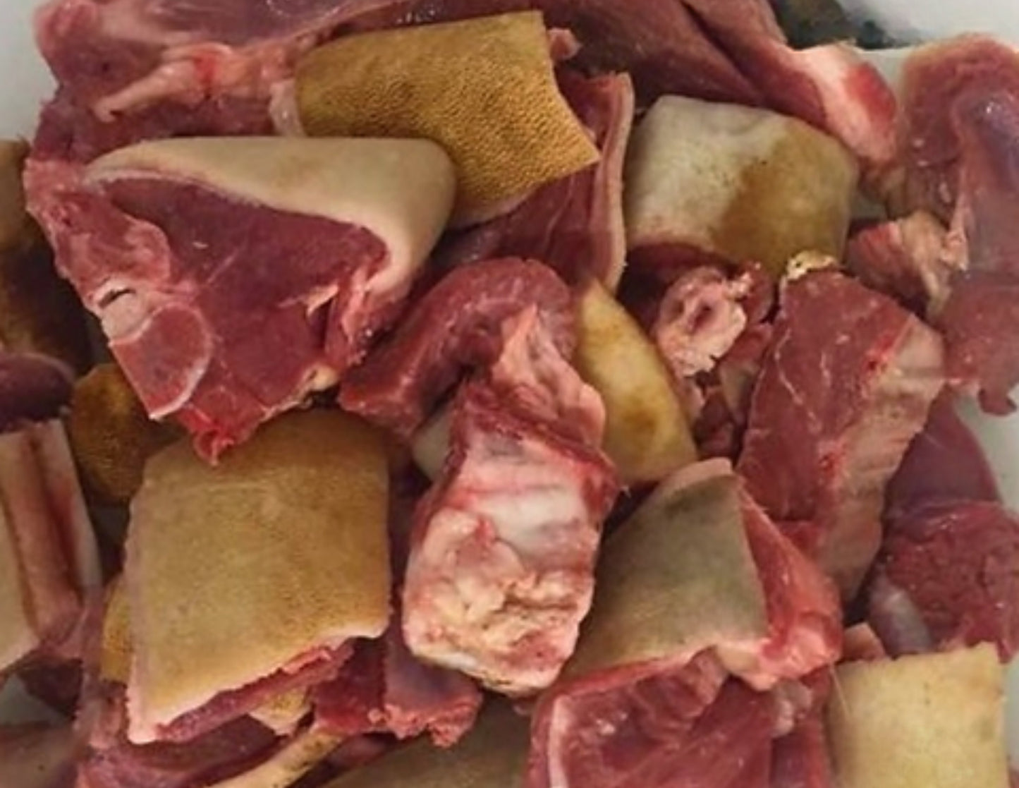 Premium Meat - Burnt Skin Goat Meat Chunks