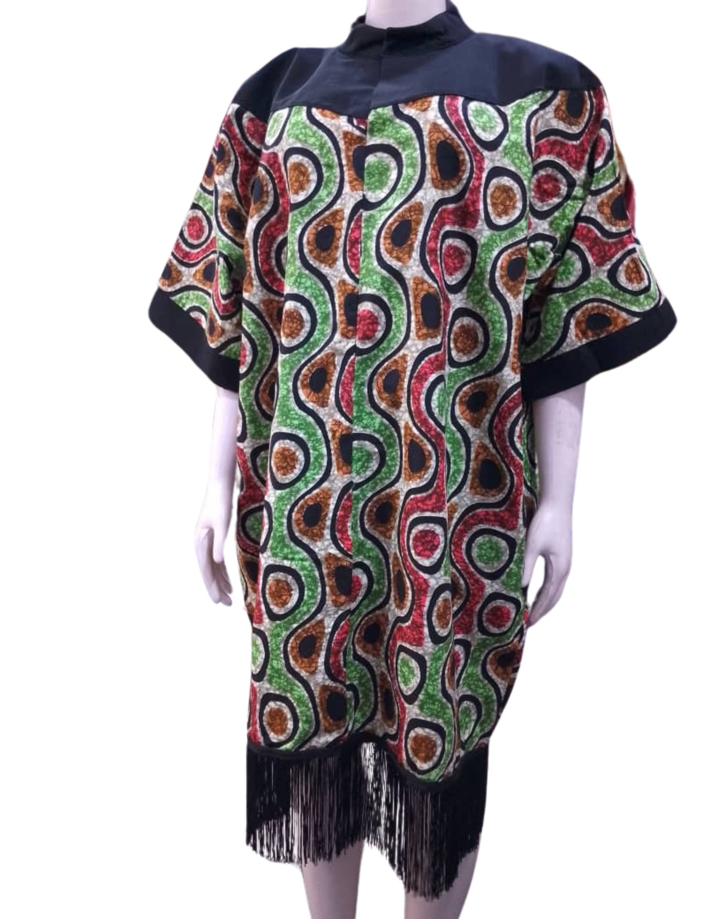 Fringe Trim Dress