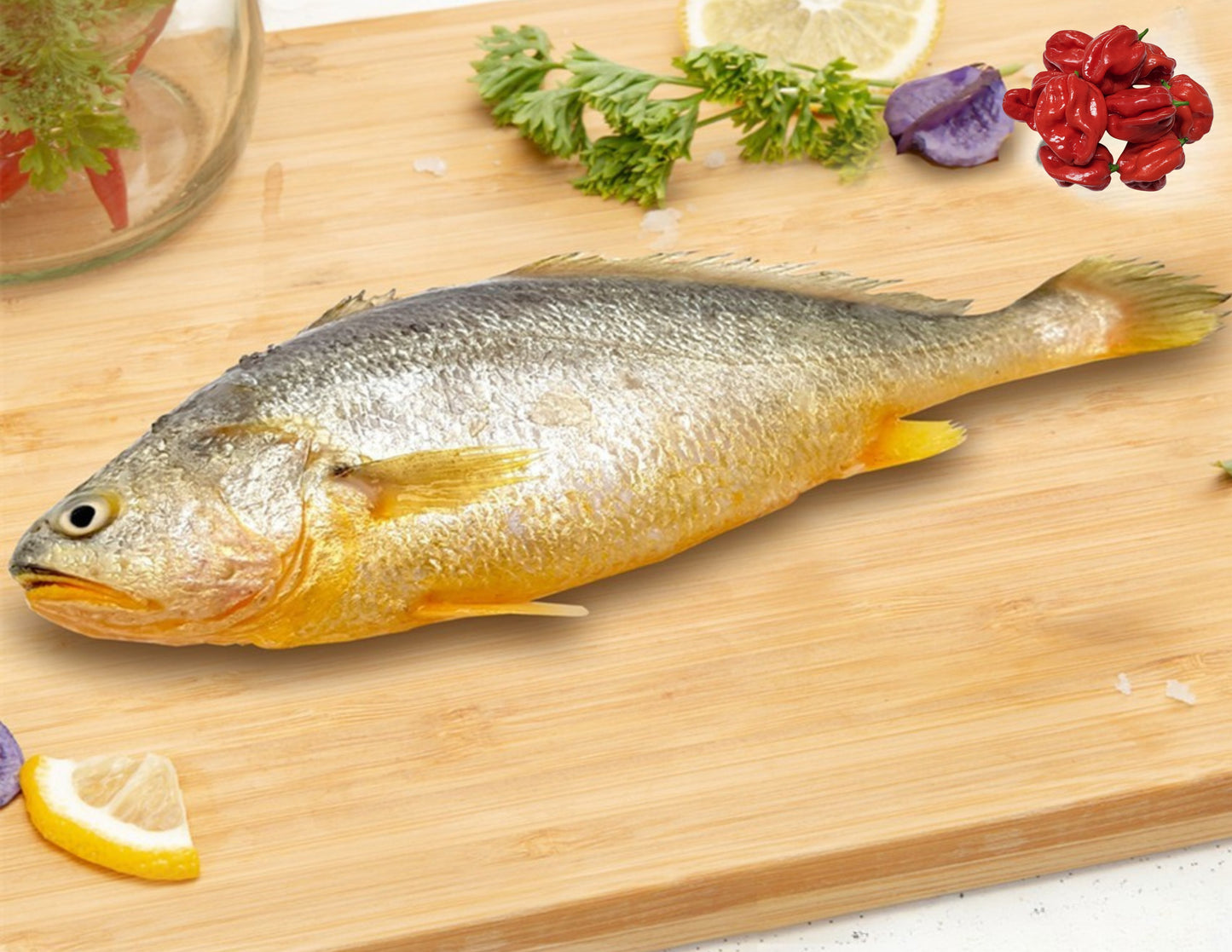 Frozen Yellow Croaker Fish (Head-On)