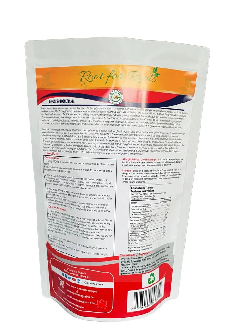 Fonio Poundo / Fonio Fufu – 3lbs