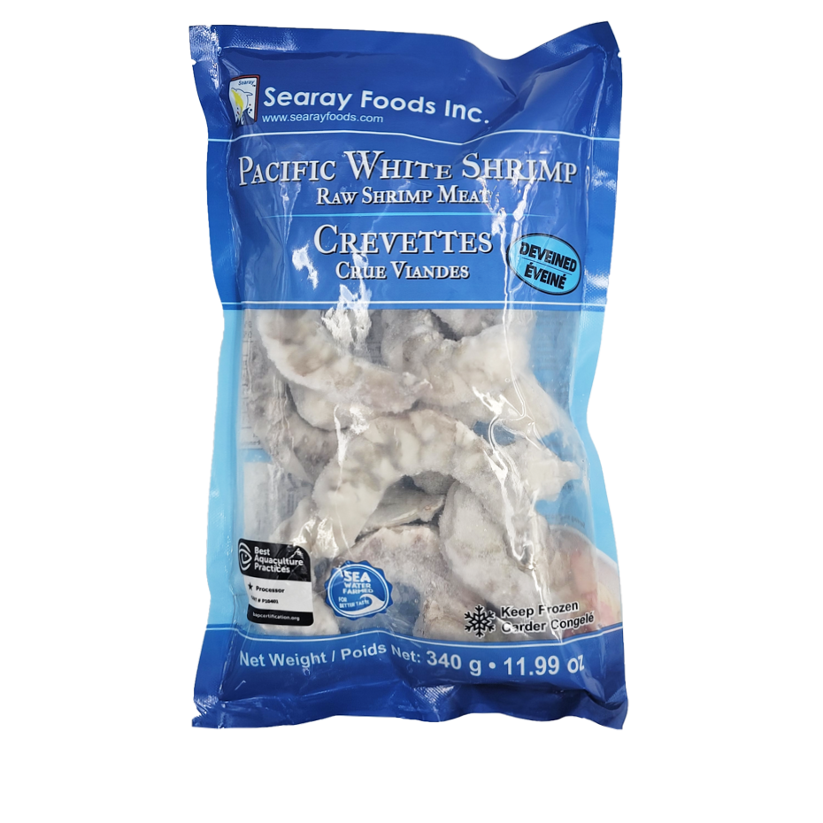 Pacific White Shrimp - Raw. Peeled & Deveined