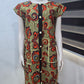 Grey & Orange Floral Button-Up Dress
