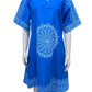 Blue With White Pattern Ankara Dress