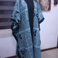 Blue and Black Pattern Kimono