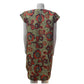 Grey & Orange Floral Button-Up Dress