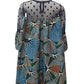 Polka Dot Lace Top Ankara Dress